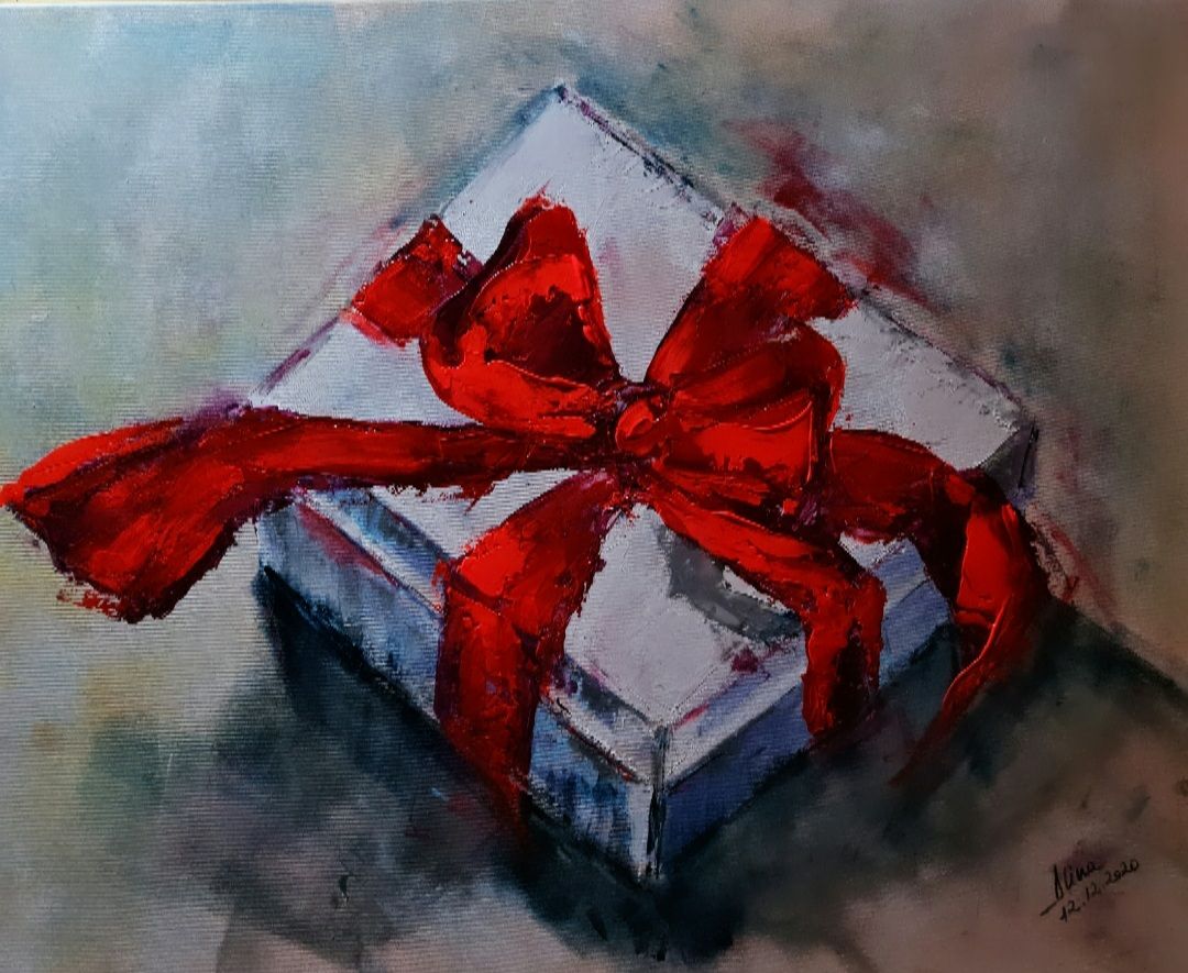 ArteDiAlina.com painting: Every day is a present